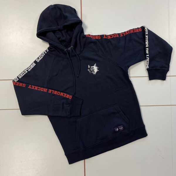 sweat femme navy capuche