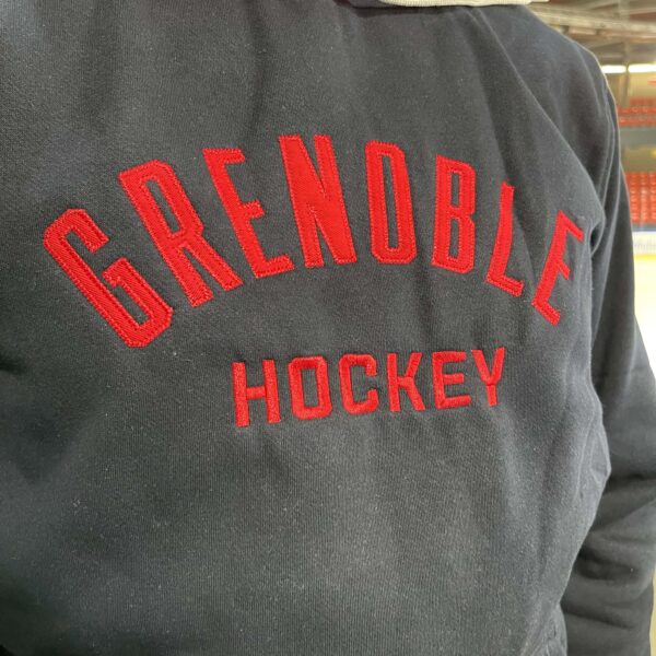 sweat capuche navy grenoble hockey – Image 2